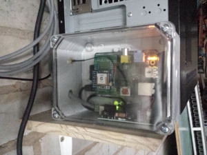 Assembled Raspberry Pi NTP Server in case with PoE