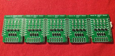 4 Channel MOSFET Shields for Wemos D1 Mini