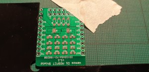 MOSFET Shield for Wemos D1 mini after solder stencilling