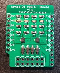 MOSFET Shield for Wemos D1 mini v1.1